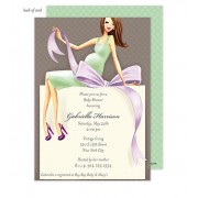 Baby shower Invitations, Expecting a Big Gift Neutral - Brunette 